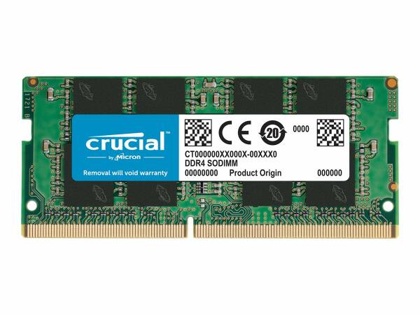 Crucial - CT16G4SFRA266 - DDR4 - module - 16 GB - SO-DIMM 260-pin - 2666 MHz / PC4-21300 - CL19 - 1.2 V - unbuffered - non-ECC